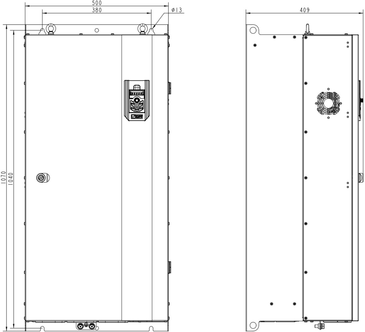 Габариты AD800P-4T200-PU0PCU0P