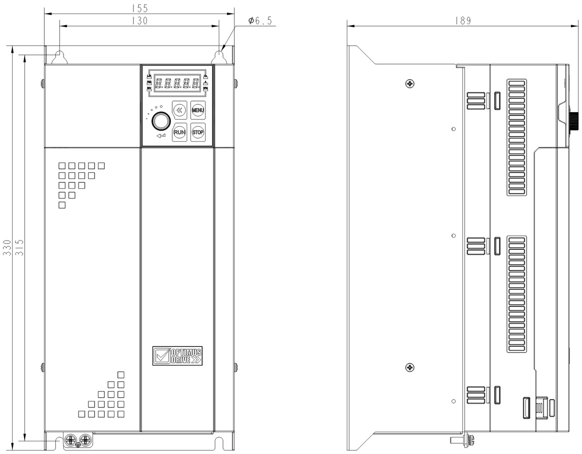 Габариты и вес AD80-4T011-2